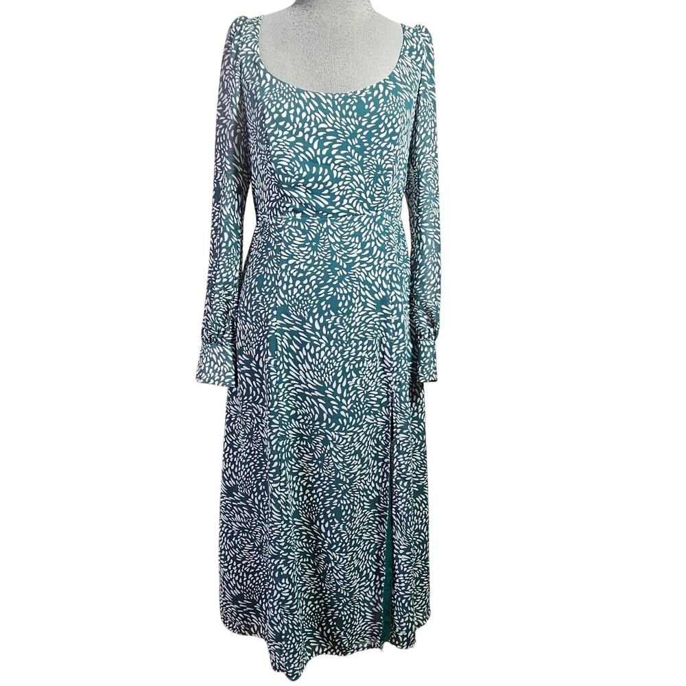 O.P.T. Green Print Dress Size New Medium with Tag